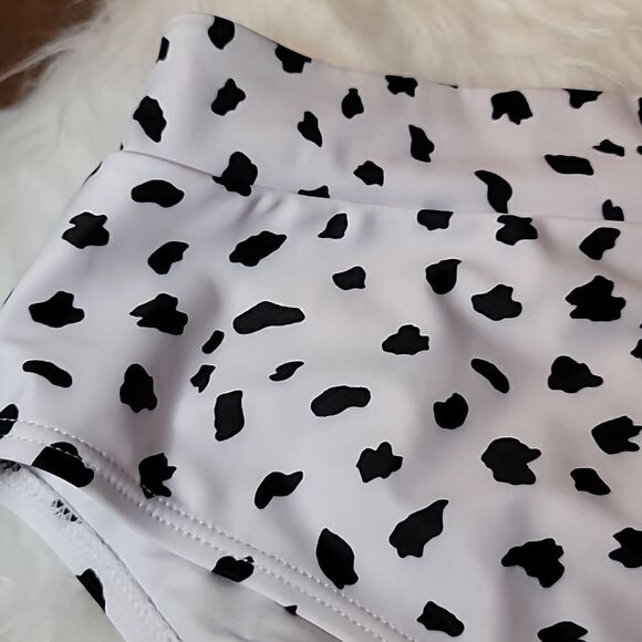 Swim Womens Sexy Leopard Printed bottoms High Waisted Size L New - Picture 3 of 5